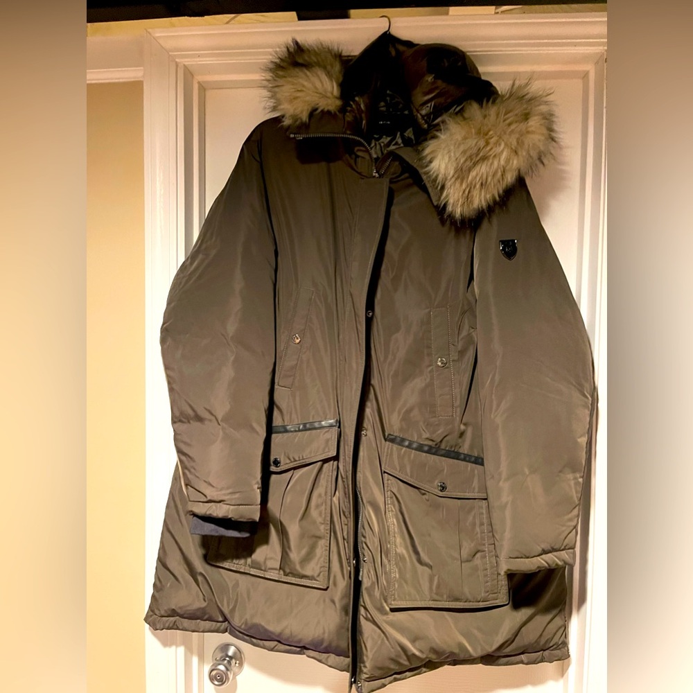Like New Vince Camuto Puffer Jacket, Forest Green, 2X